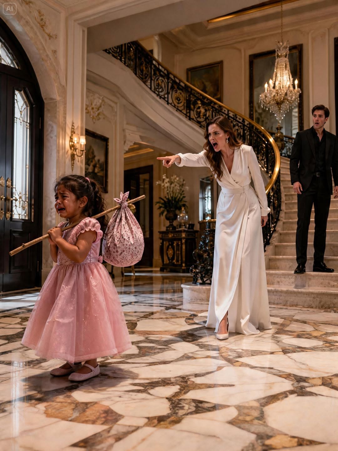 2The Billionaire’s Fiancée Threw Out the Maid’s Little Girl — Then He Saw the Silver Hummingbird in Her Hand
