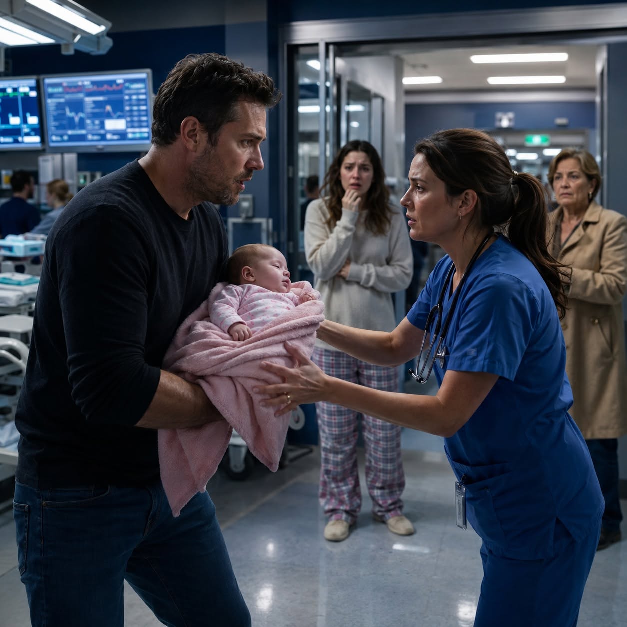 At 2:17 in the morning, Mark Morgan ran into the emergency department carrying his five-month-old daughter like she weighed nothing.