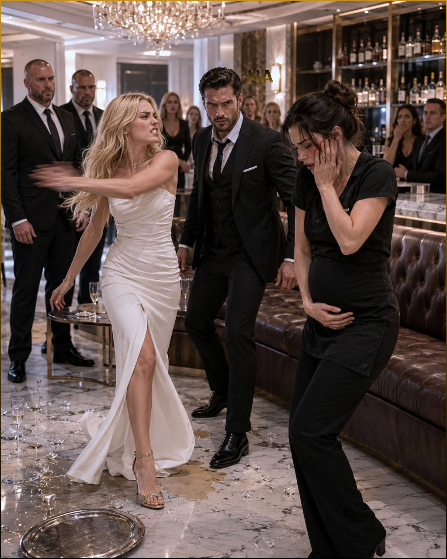 "Get out of the way!" The heiress slapped a pregnant waitress right in front of the mafia boss over an incident with a thirty-thousand-dollar dress — but the woman she slapped was worth a war