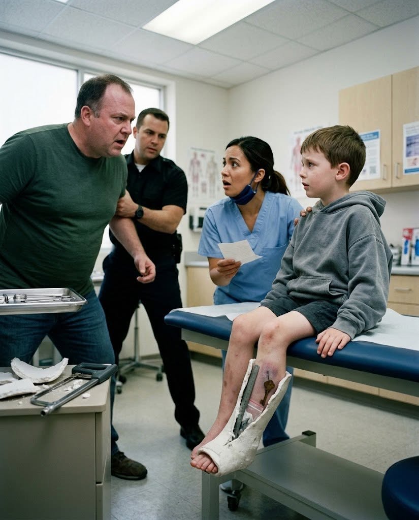 Richard stood over his six-year-old son while I cut through a cast that had been rebuilt at home and said, “He lies whenever strangers ask questions.”