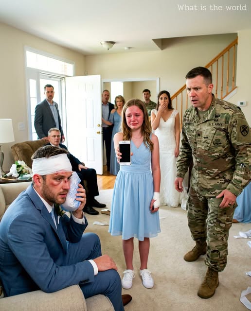 At my ex-wife's wedding, my 12-year-old daughter beat the groom unconscious in front of everyone. They called her dangerous and wanted her charged. I flew home from Germany, asked for her side, and she showed me the photos that made the groom's father go pale.