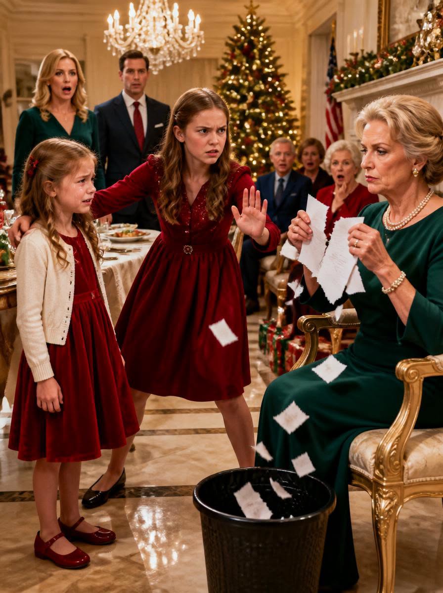 My Mother-in-Law Told My Eight-Year-Old, “You Can’t Earn My Love,” Then Tore Her Award Certificate to Pieces… Christmas at my in-laws’ house always felt like entering a room where everyone had silently agreed to pretend nothing was wrong.