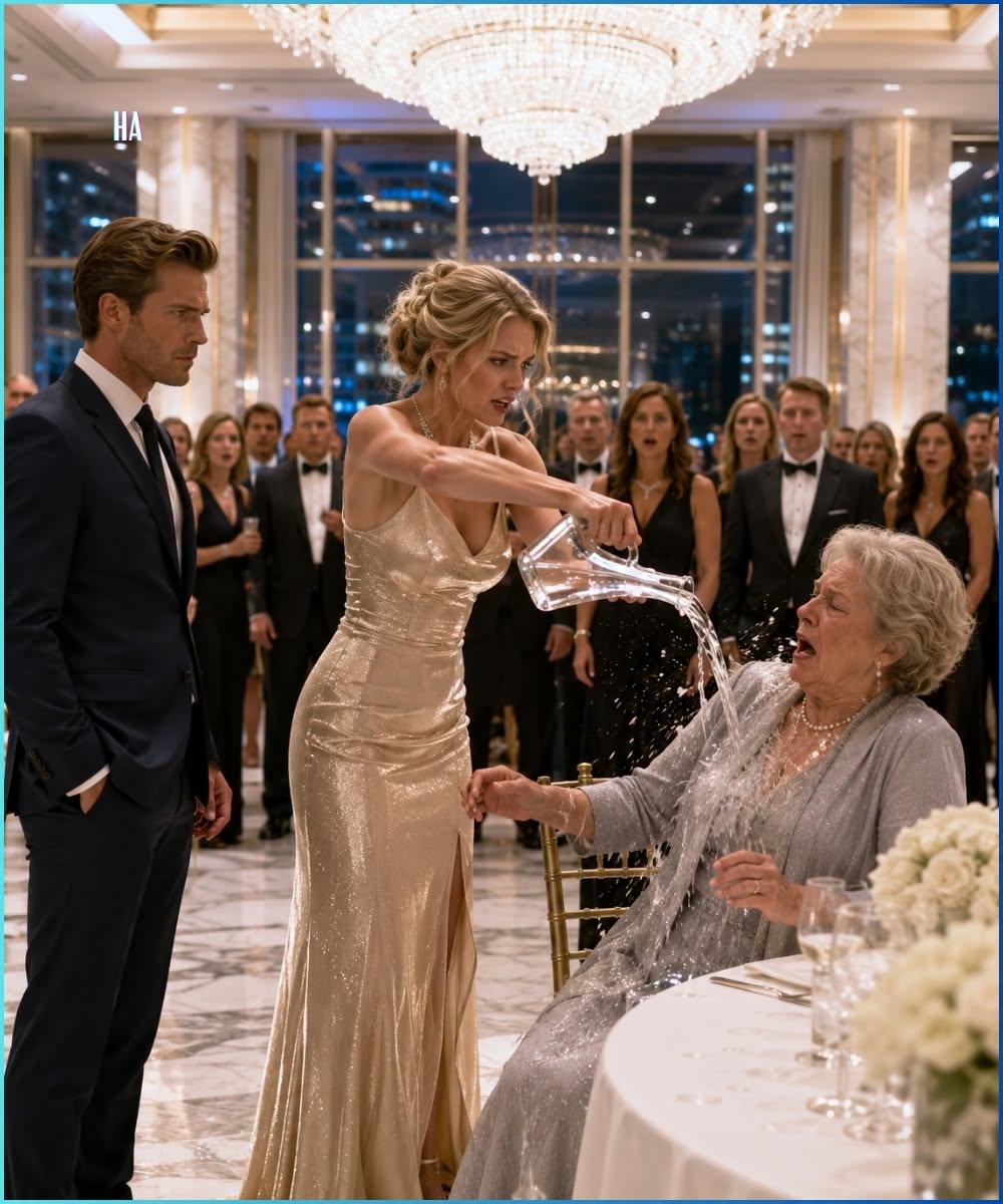 My Wife Poured Water on My Mother at the Company Gala Because She Thought We Were Poor, but She Never Knew I Owned the Building
