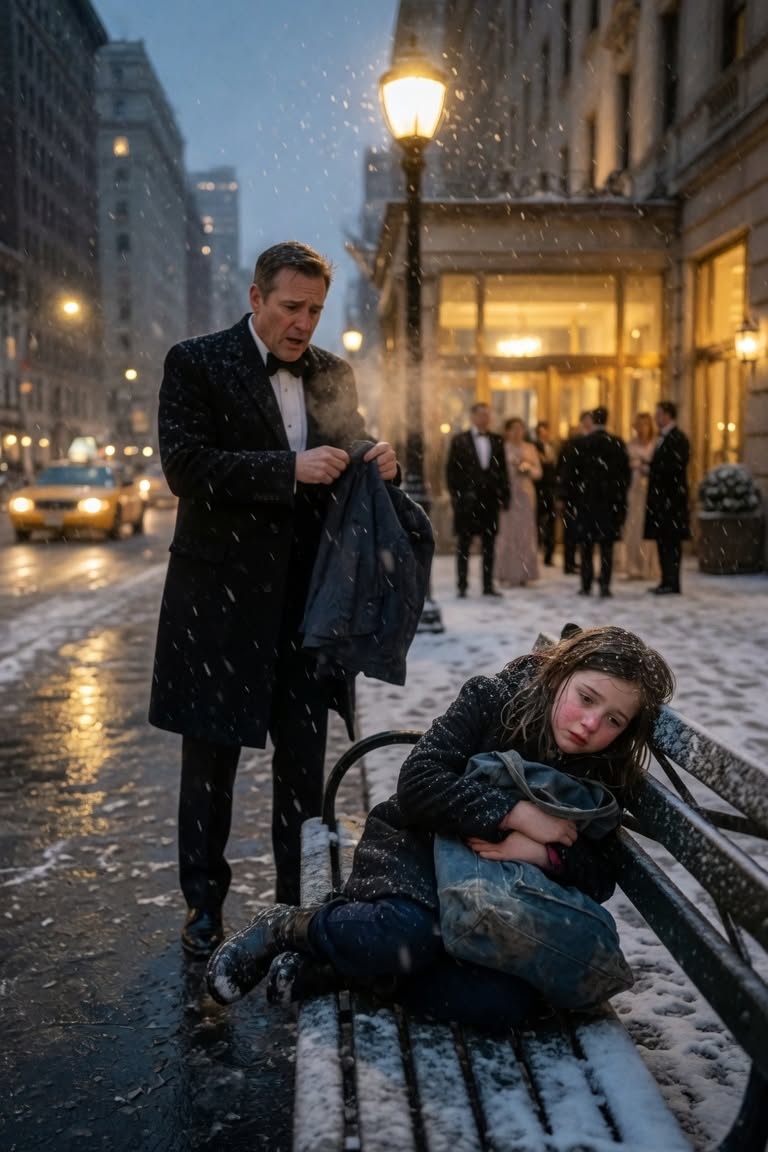 “It Wasn't My Fault…” She Sobbed Shivered in Snow, Until a Quiet Millionaire Saw Her and Stepped In…