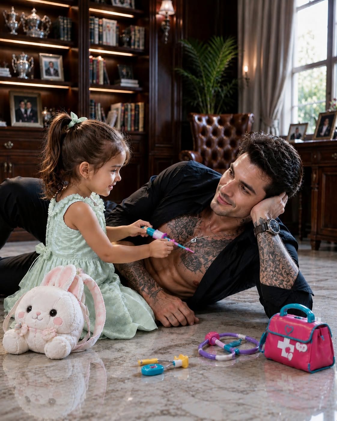 A four-year-old maid’s daughter used her last EpiPen to save the dying mafia boss everyone feared—after someone inside his own mansion poisoned his wine. But as I knelt beside him, one hidden camera was about to expose the traitor who had watched him collapse.