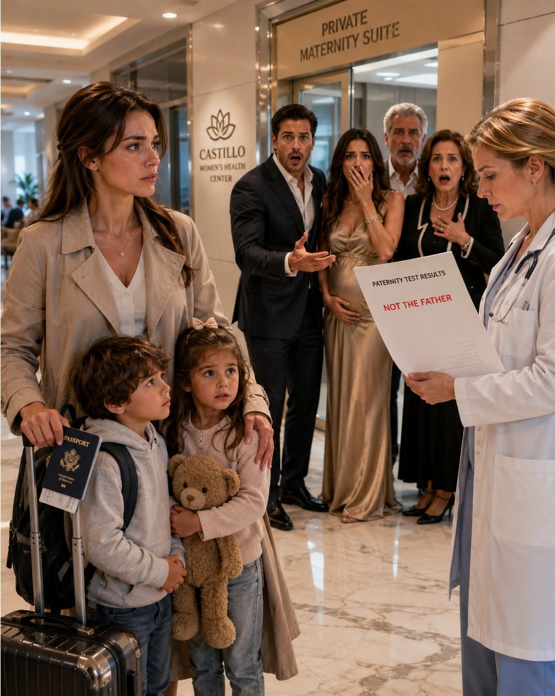 Five minutes after signing the divorce papers, my ex hurried off to celebrate his mistress’s baby at an elite clinic… while I was taking our children out of the country, just before one sentence from the doctor destroyed everything his family thought they had.