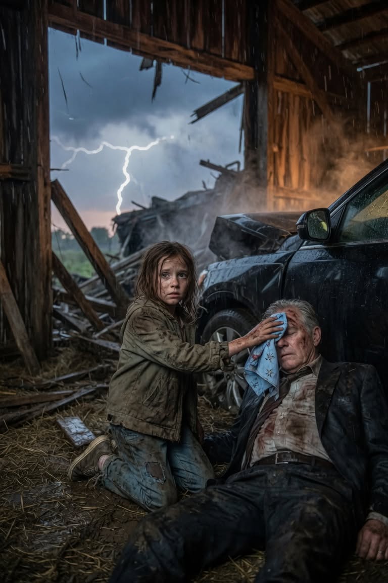 A BEGGAR GIRL DISCOVERS A MILLIONAIRE LEFT ALONE IN A BARN — HIS ACTION CHANGES HER LIFE