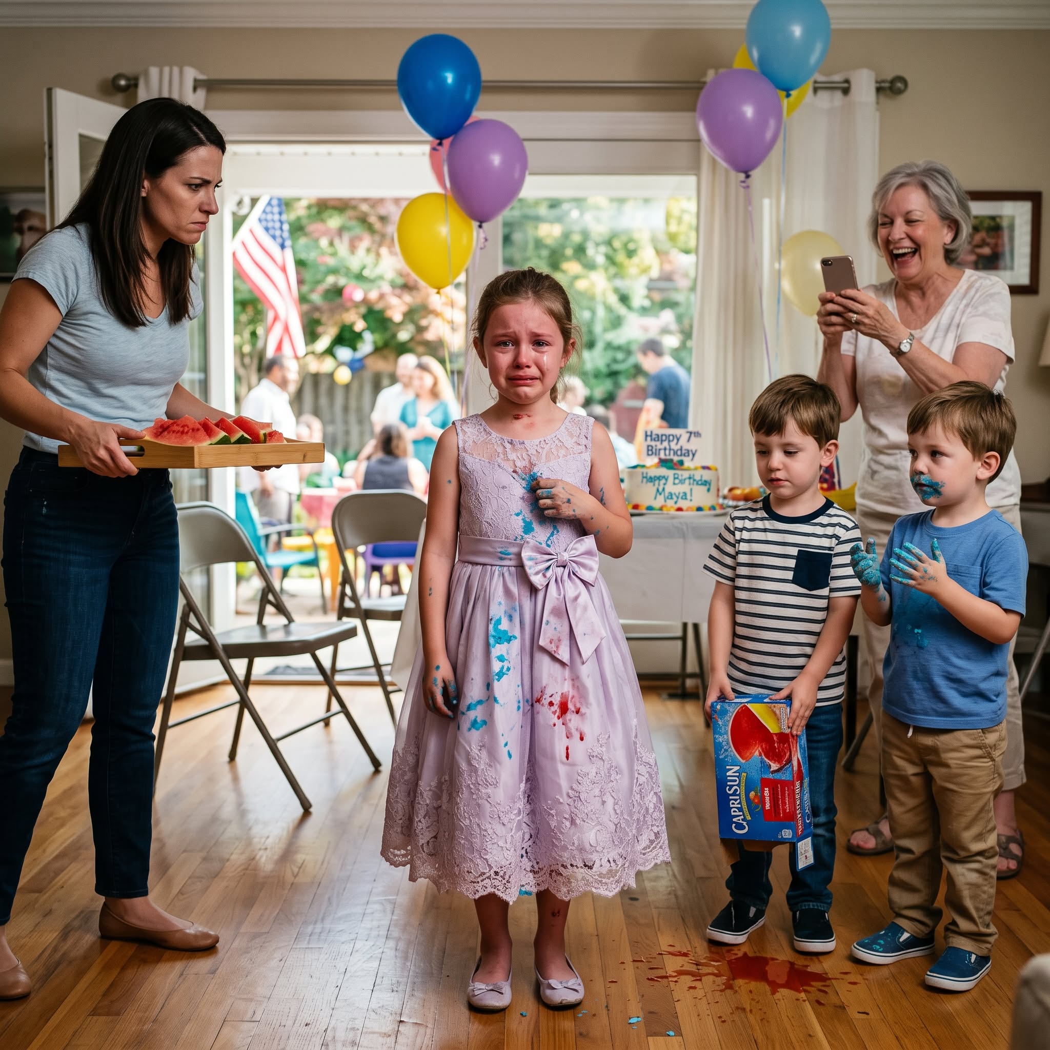My mom let my sister’s kids trash my daughter’s birthday dress; “They’re just babies,” she said, laughing; we went home early without a word; next week, my mom asked why her credit card stopped working; I got angry and told her...