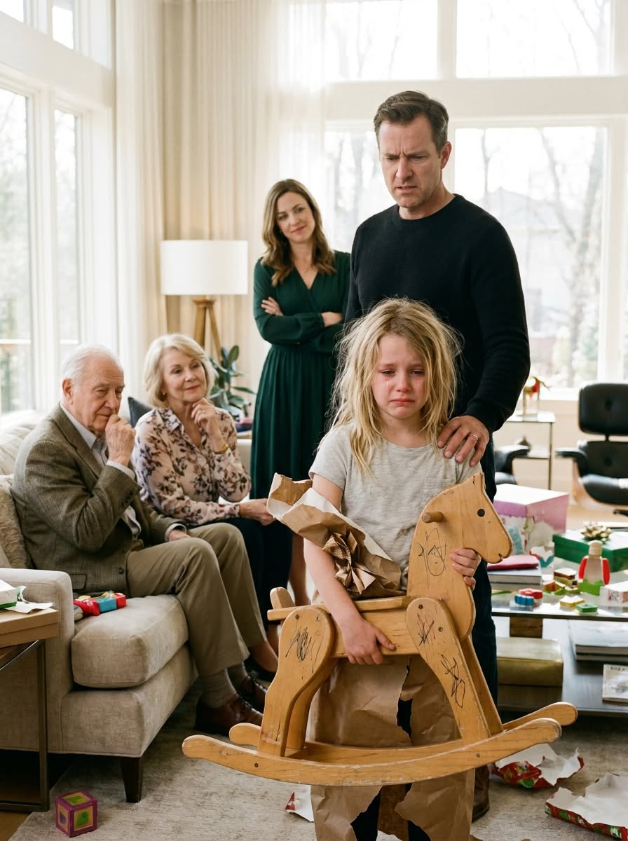 "A Little Girl Received a Broken Toy Horse on New Year's Day, and Her Grandfather Said, “She Doesn't Count.” No One Imagined Her Father Had a Response That Would Shake the Entire Family. "