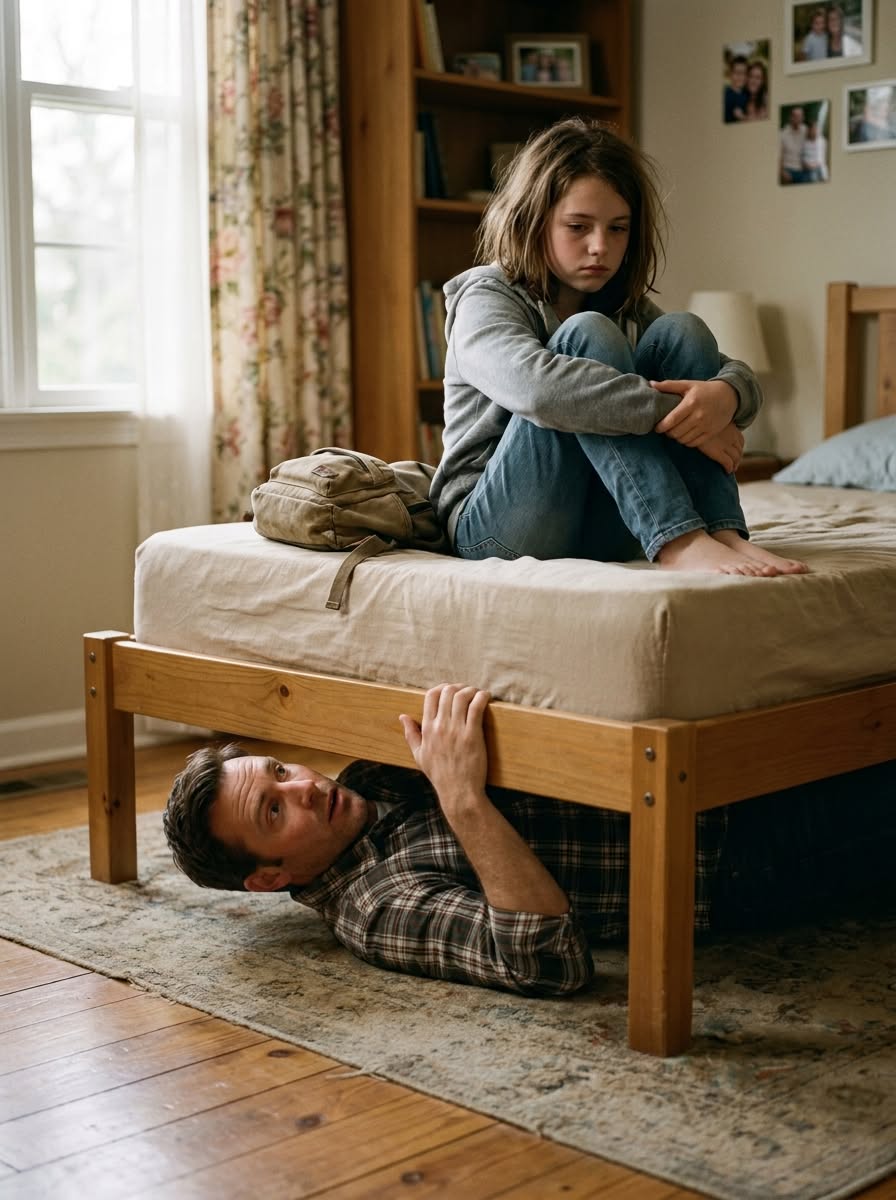 A Neighbor Told Him She Heard a Little Girl Screaming in His House, but He Thought It Was Gossip... Until He Hid Under His Own Bed and Heard His Daughter Beg, “Please... Stop.”