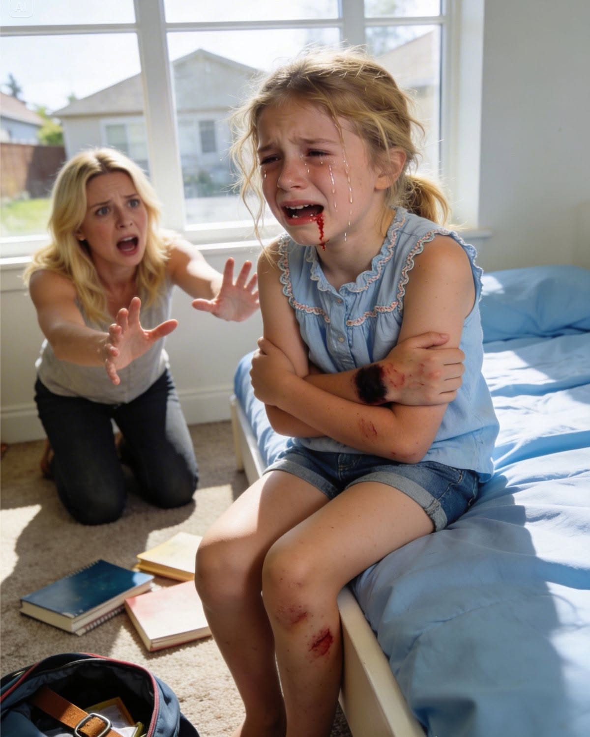 For days I saw bruises on my 8-year-old daughter's arms. When she finally broke down in tears and told the truth, my husband's entire family crumbled before my eyes.