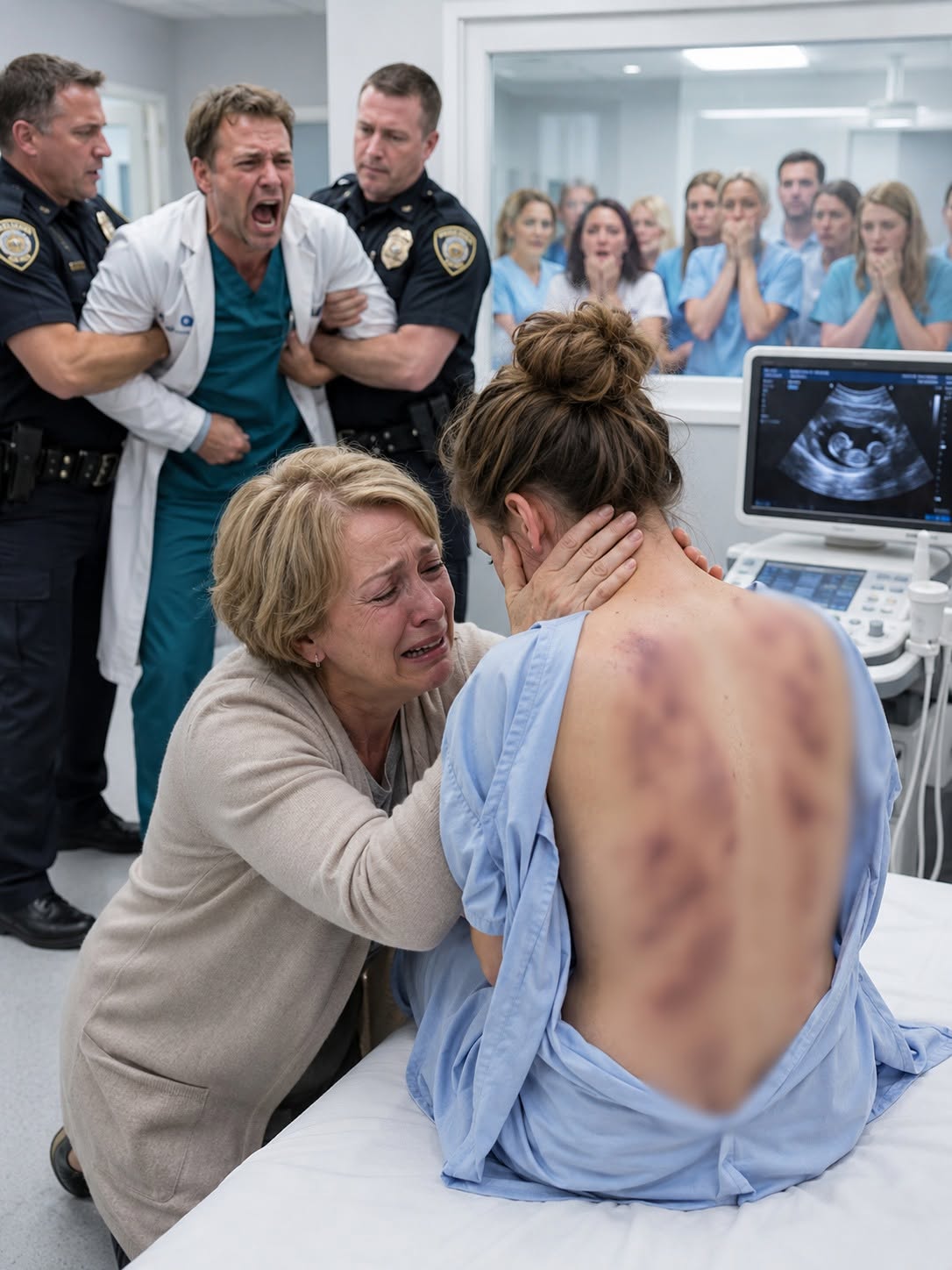 I was helping my pregnant daughter change for her final ultrasound when her shirt slipped off her shoulders. The boot-shaped bruises covering her back told me her husband had been hiding a nightmare behind his perfect reputation.