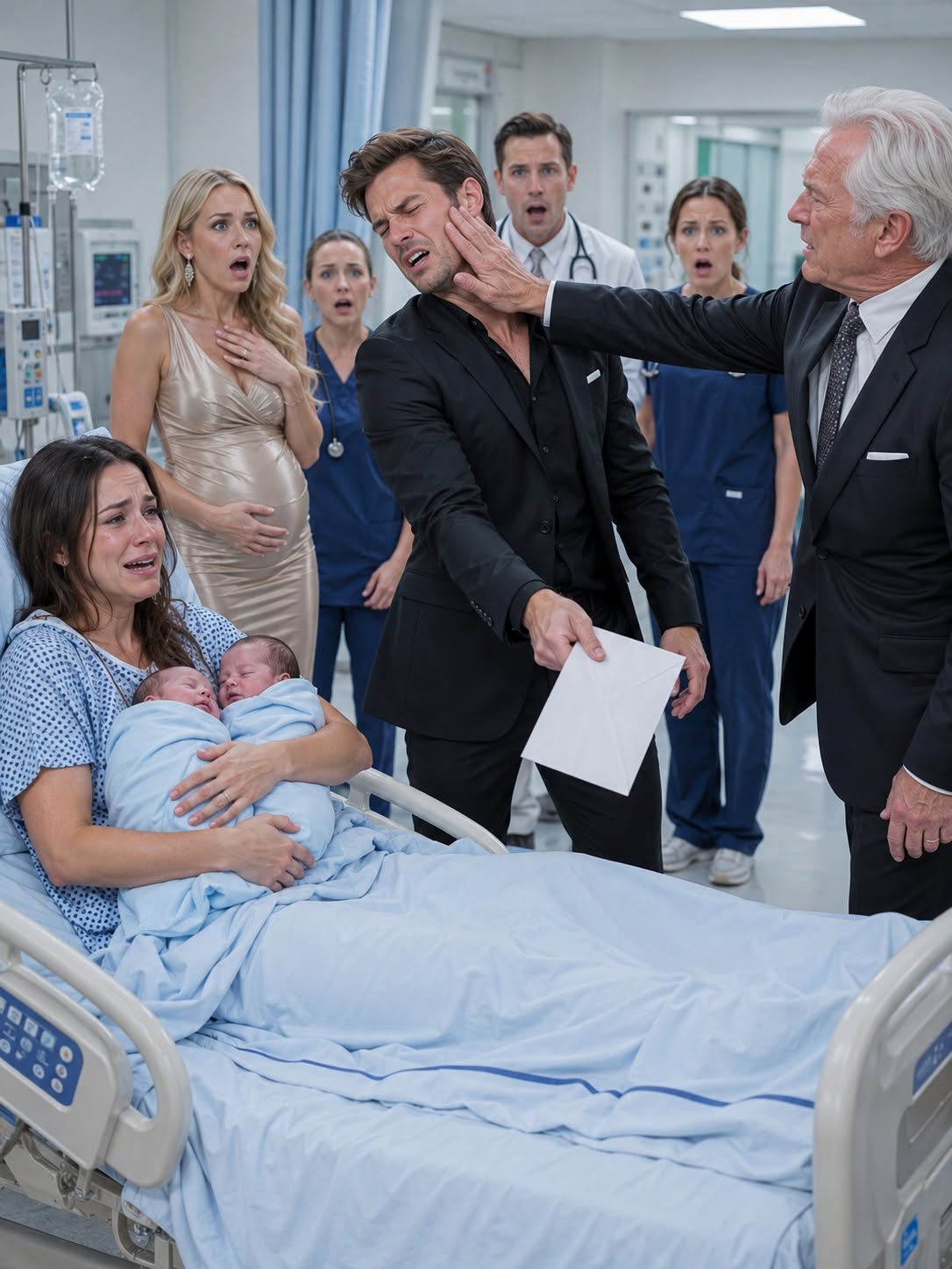 My husband served me divorce papers beside our premature twins' incubators while his pregnant mistress wore my maternity coat. Ten minutes later, hospital security threw them out without a word.