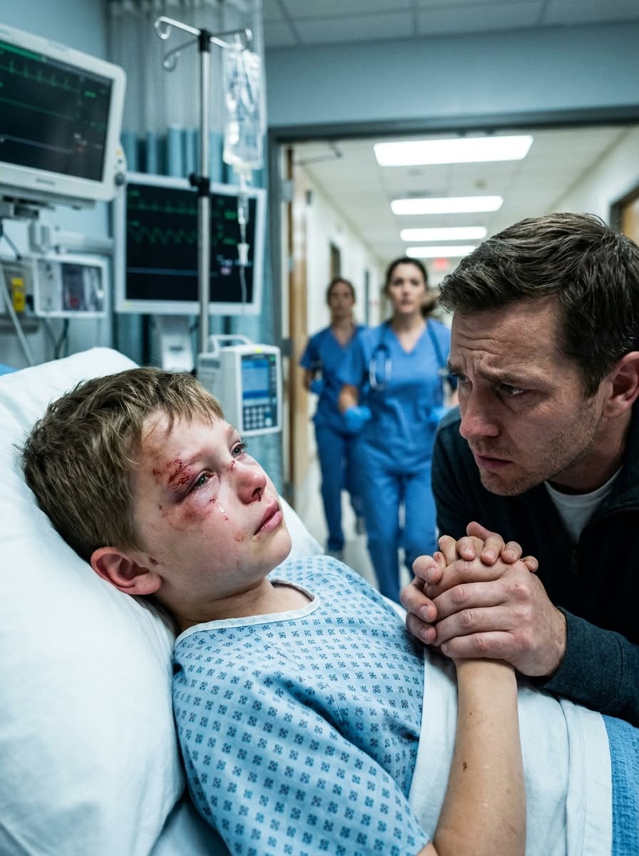My 8-Year-Old Son Was Beaten Nearly to Death by Three Grown Men... His First Whisper in the Hospital Exposed the One Betrayal I Could Never Forgive.