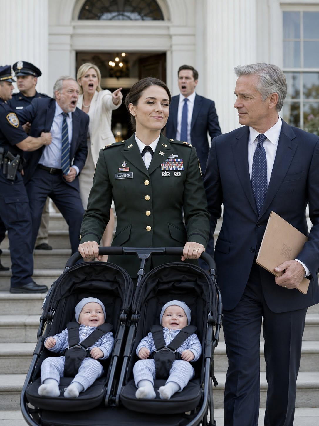 My husband served me divorce papers while I was carrying our twins and called me worthless. He walked out of my hospital room smiling... completely unaware he had just abandoned a decorated U.S. Army colonel. Three days later, military vehicles rolled into town, and his smile disappeared forever.