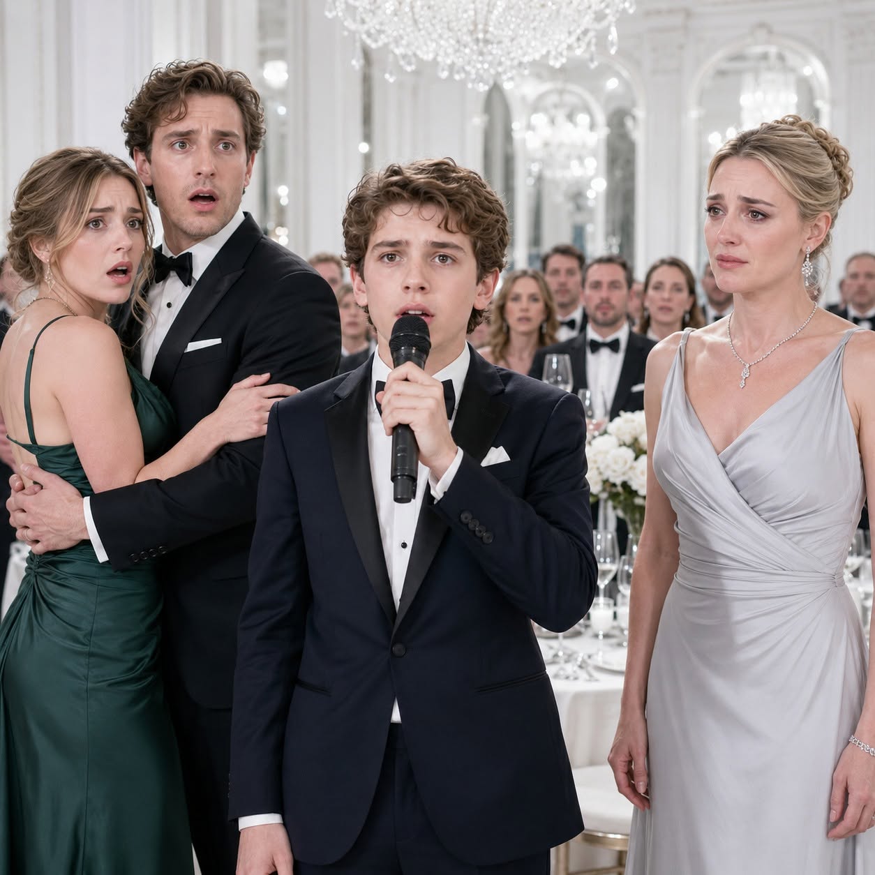 My husband drugged me so his mistress could wear my dress and my late grandmother's bracelet to a gala where everyone called her "Mrs. Albright." Then my son took the microphone, exposed them in front of 300 guests... and moments later, a sealed $68 million file changed everything.