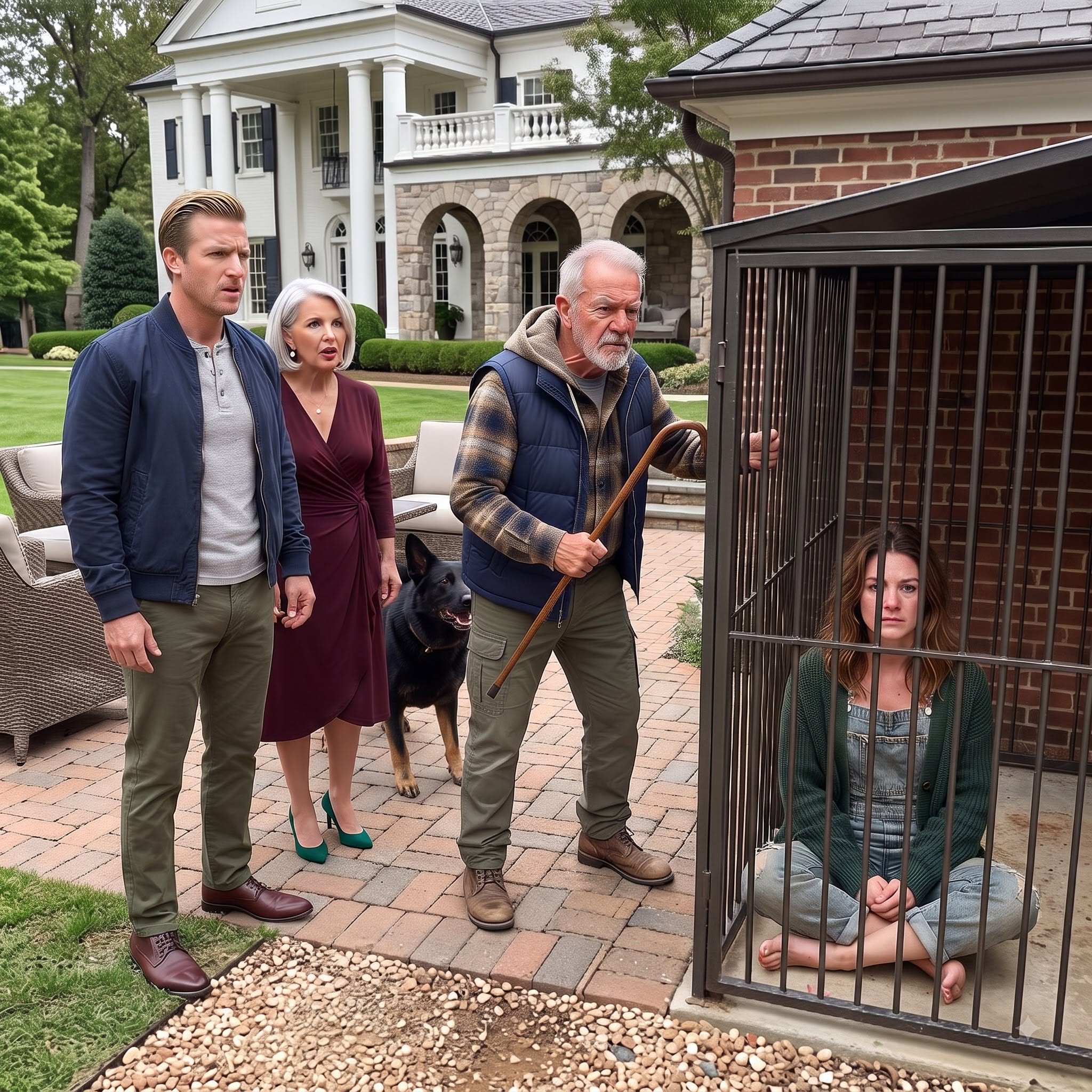 I Discovered My Daughter Locked Inside A Freezing Dog Kennel At Her Wealthy In-Laws' Estate.