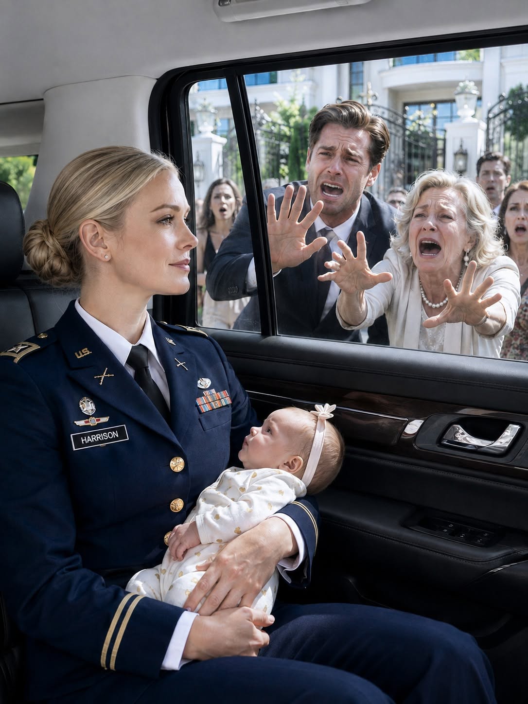 She held up a black pet collar in front of sixty guests and announced that my five-week-old newborn “needed to learn her place.” The tiny gold bell jingled as it dangled from her fingers. Everyone else saw a harmless joke. I saw A THREAT. And when someone comes after a soldier's daughter, there's only one question left. What does that soldier do?