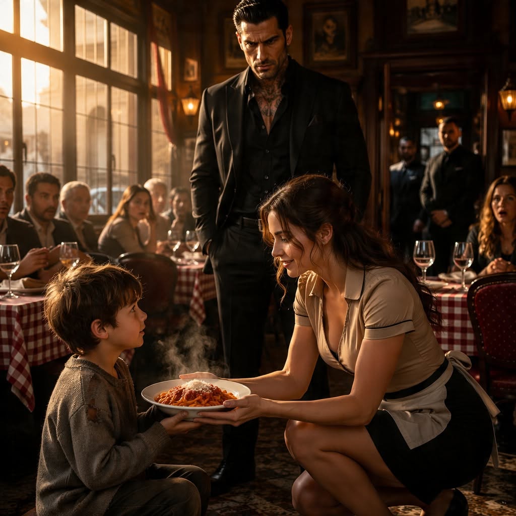 I TOOK A HUNGRY BOY HOME FOR ONE NIGHT — BY MORNING, A QUIET STRANGER AT MY DOOR KNEW MY NAME