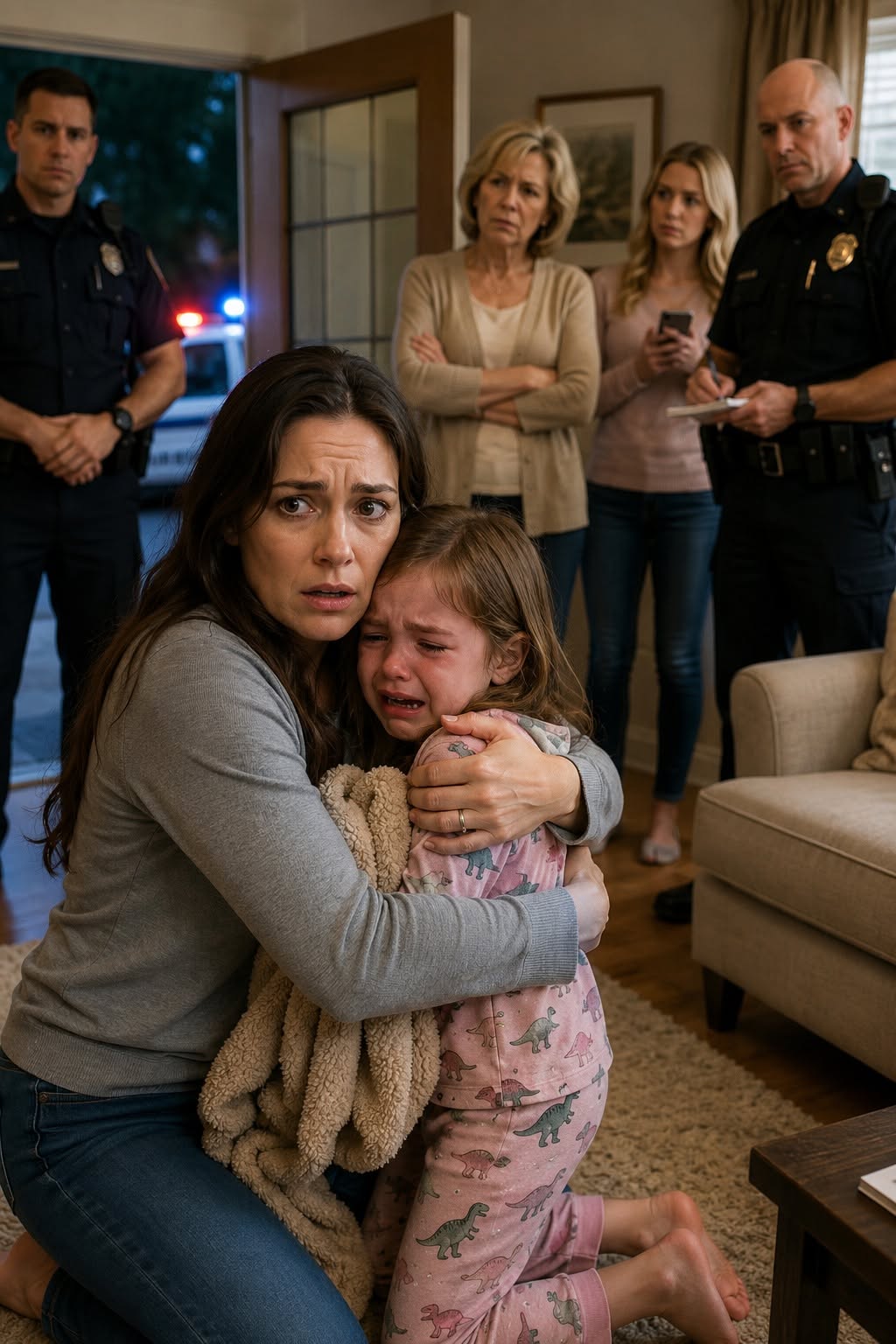 **I thought coming home one day early would be the best surprise I could give my daughter. Instead, I drove straight into every parent's worst nightmare. By the time I reached my front door, two police cruisers were already waiting—and my five-year-old little girl believed she was about to be taken away forever.**