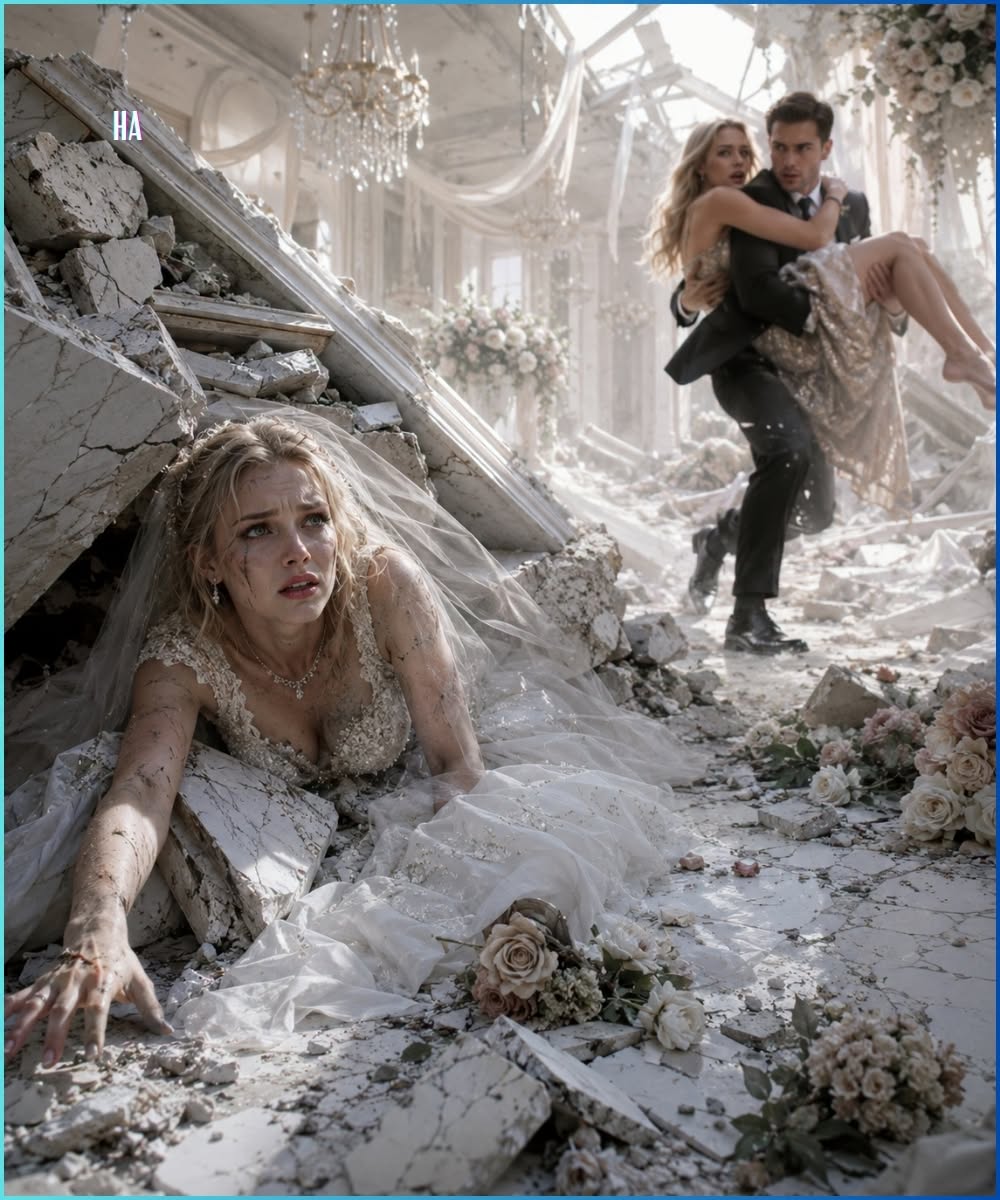 He saved his mistress from the wedding attack while his new wife counted thirty seven minutes beneath the ruins
