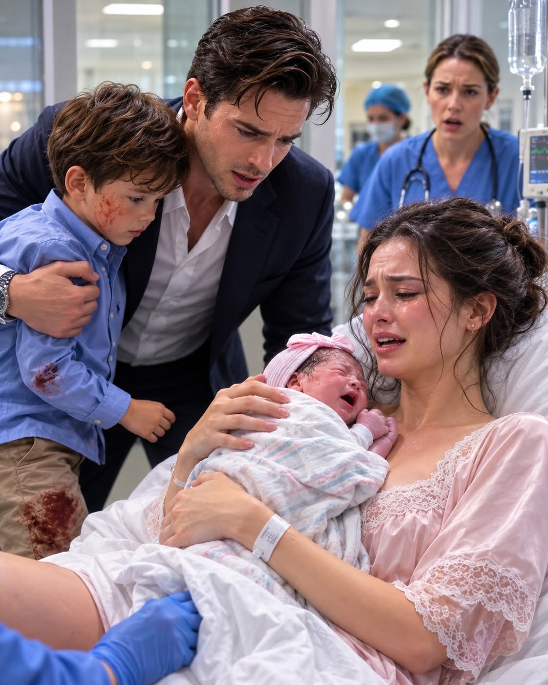 2The Billionaire CEO Rushed His Bleeding Son to the Hospital, but His Missing Ex-Wife Was Giving Birth Behind Door 418 and the Twins Were Only the First Secret