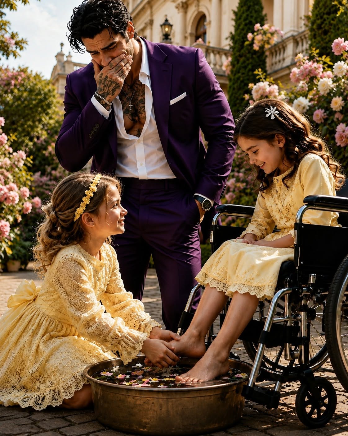 The Mafia boss laughed when his maid’s three-year-old daughter claimed she could wake his paralyzed little girl’s legs. Minutes later, his daughter moved for the first time in years—and the ruthless kingpin uncovered a secret that would change his family forever.