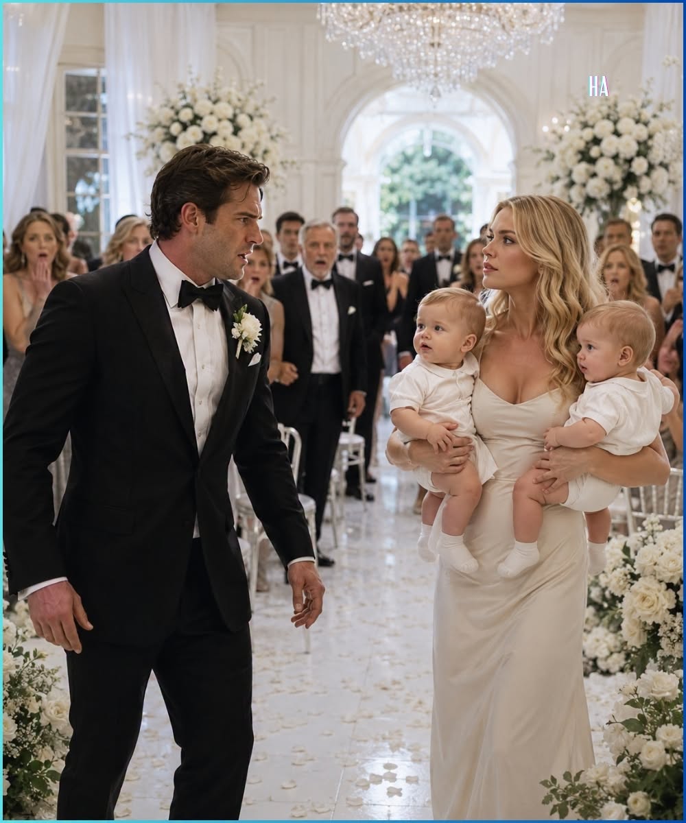 He Came to the Wedding Furious Until His Ex Walked In Holding the Twin Babies He Never Knew Existed