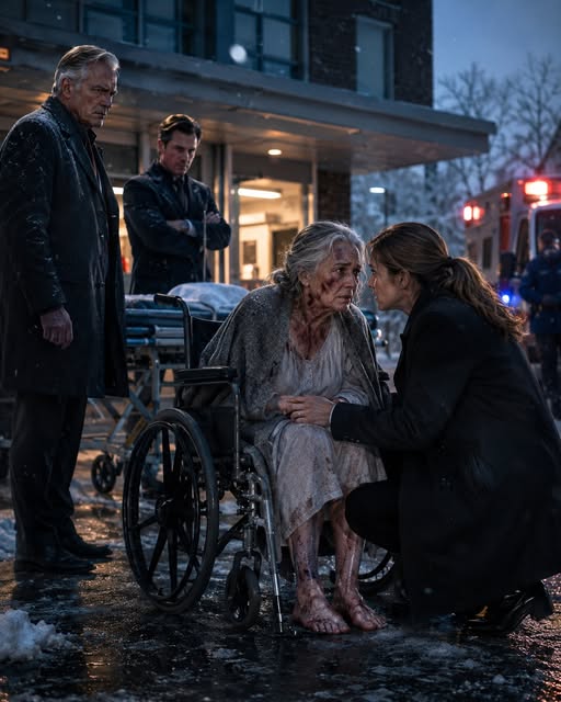 At 3 a.m., I received a call from my mother—her voice trembling: "Help... me." I drove 300 miles through a blizzard and found her standing outside the hospital gates in the freezing darkness—barefoot, covered in bruises, abandoned by her stepfather and her own son. So I made sure they suffered ten times that pain.