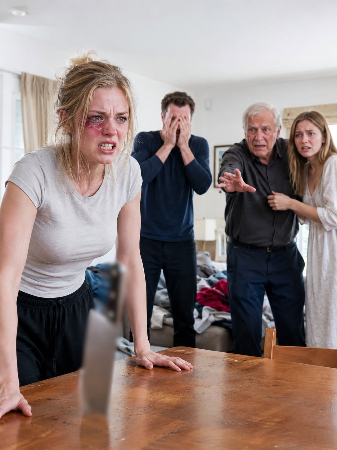 My father-in-law s:lapp:ed me because I refused to wash his daughter's underwear. I drove a k:nife into the table and war:ned, "No one will ever lay a hand on me again," never imagining the multimillion-dollar secret that family had been hiding for decades.