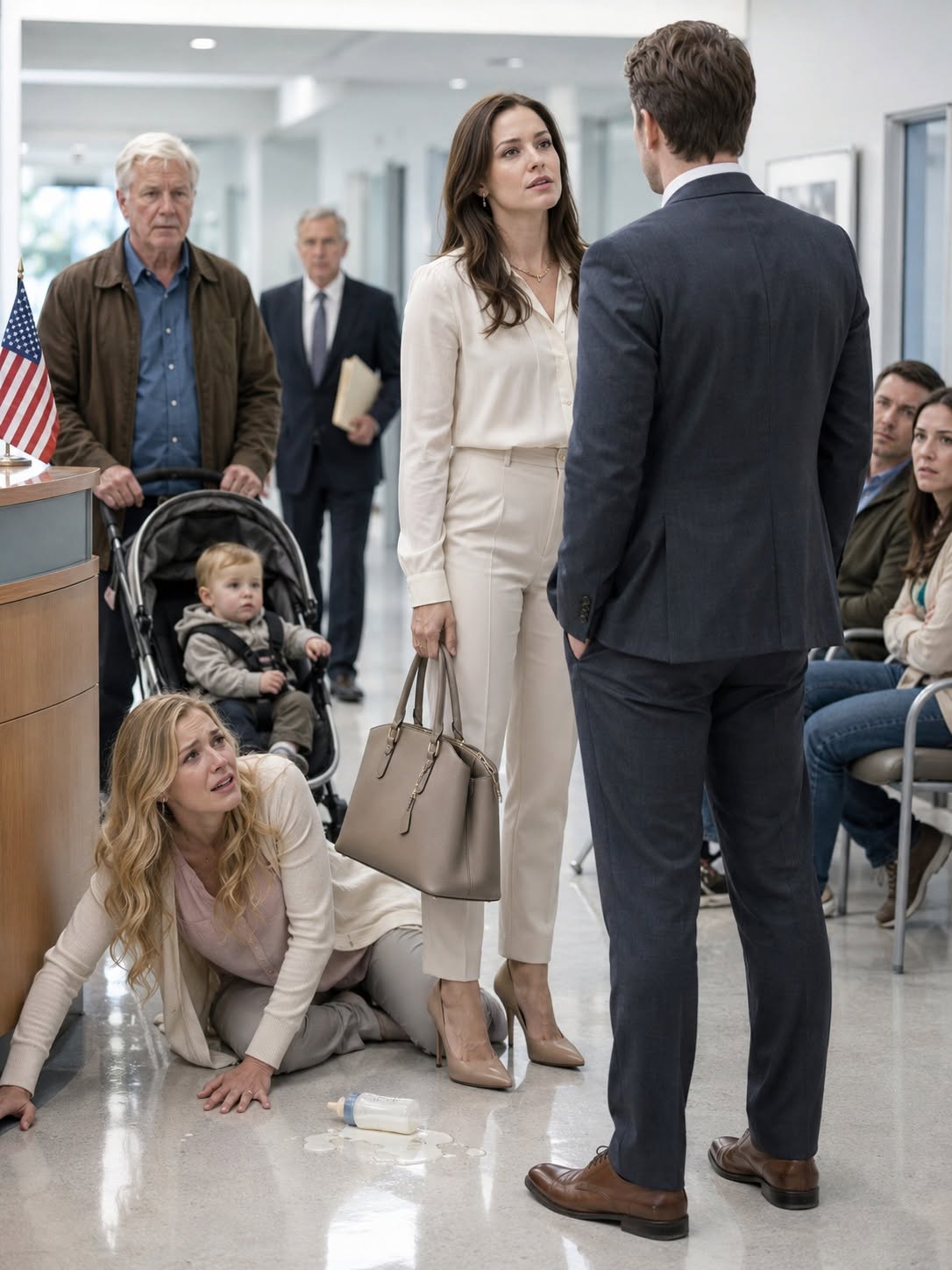 22One year after the divorce, I ran into my ex-husband at the hospital, and when he smirked about having a one-year-old son with my former best friend, I smiled and said, “Really?” — five minutes before a man walked in and she dropped the baby bottle.