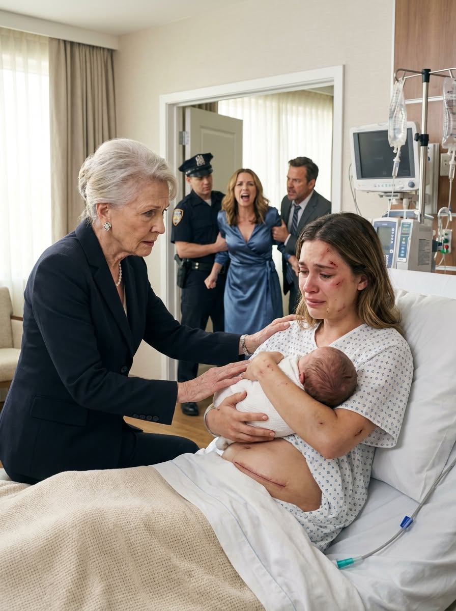 I sat shivering in a cheap hospital gown, secretly hiding the delivery bill so my husband wouldn't yell at me for the cost. He always said we were struggling, so I wore faded thrift-store clothes to save money. Suddenly, my wealthy grandmother walked into the room. She looked at my ragged clothes in absolute disgust and asked, "Was $300,000 a month in allowance not enough for you?" My bl00d ran cold. I thought I was broke—until that question exposed the marriage I had been living inside.