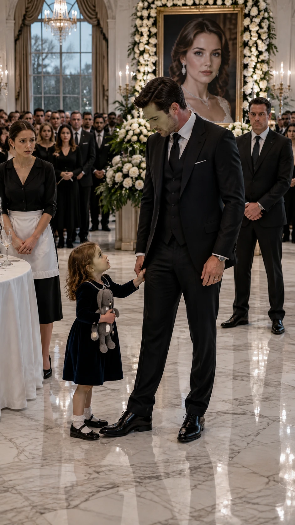 THE MAID’S TODDLER WHISPERED THAT LORENZO DELUCA’S DAUGHTER WAS STILL ALIVE. WHAT HE FOUND BEHIND THE MEMORIAL PORTRAIT TURNED HIS ENTIRE EMPIRE INTO A CRIME SCENE.