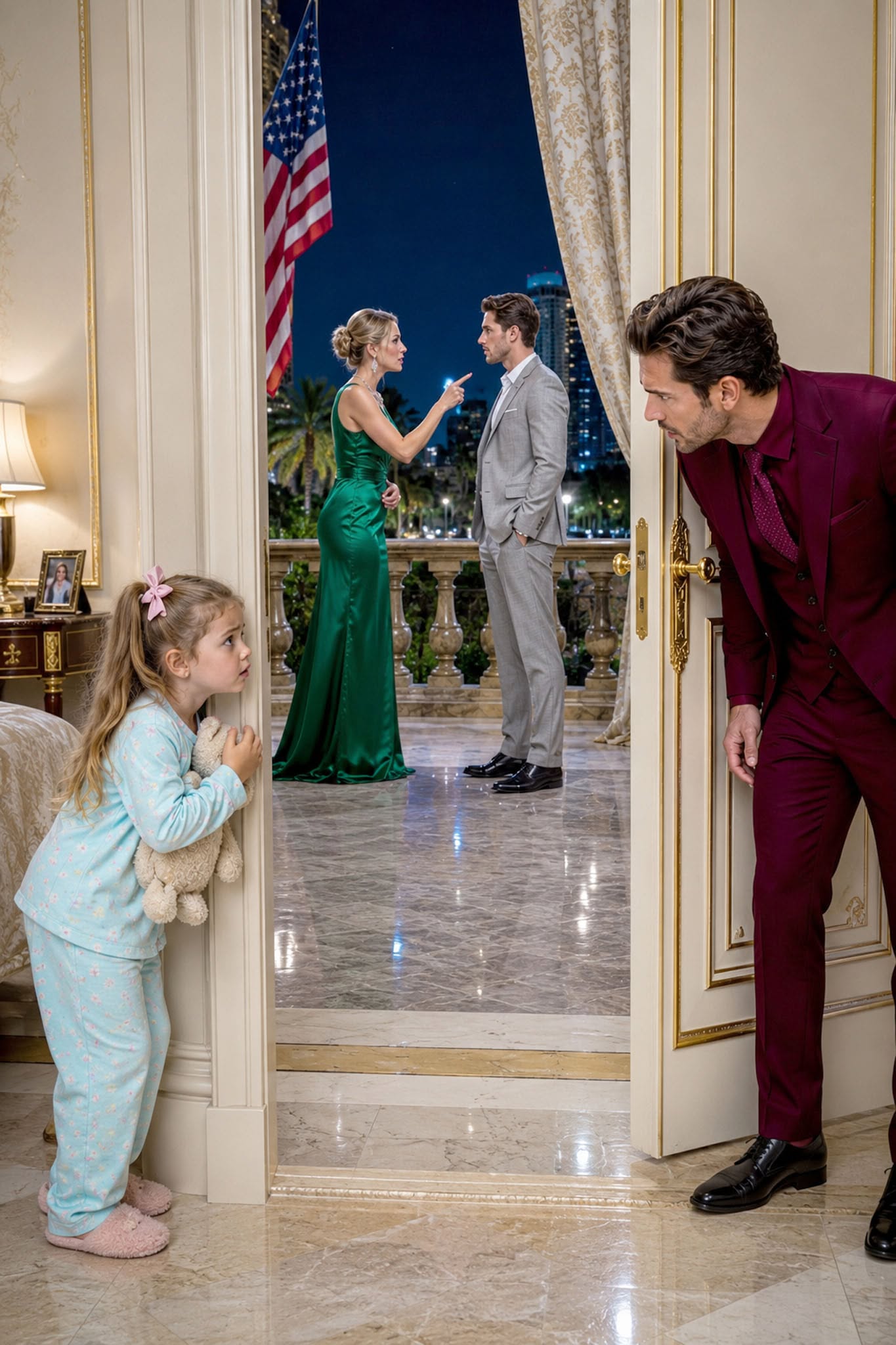 At 3 A.M., the Housekeeper’s Three-Year-Old Daughter Found the Millionaire’s Fiancée Whispering to a Stranger—Then Her Innocent Question Exposed an Eleven-Day Countdown to a Wedding, a Stolen Empire...