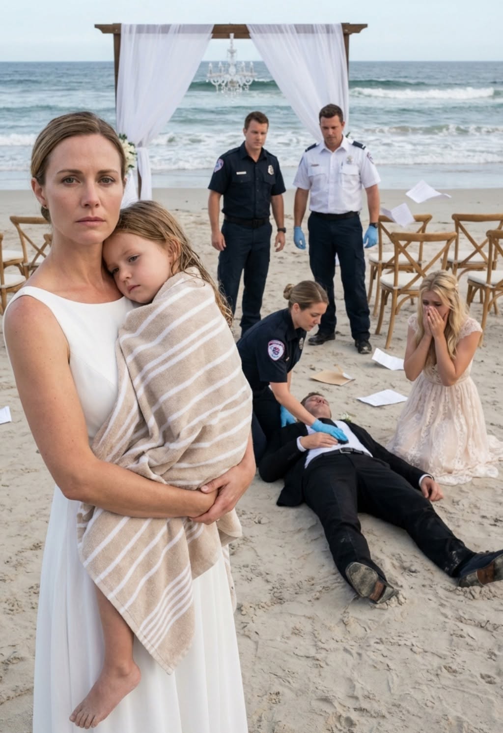 “You were always our shame,” my mother told me at my sister’s wedding. Minutes later, my husband arrived, saw our daughter soaked, and the man who mocked us ended up kneeling in front of everyone.