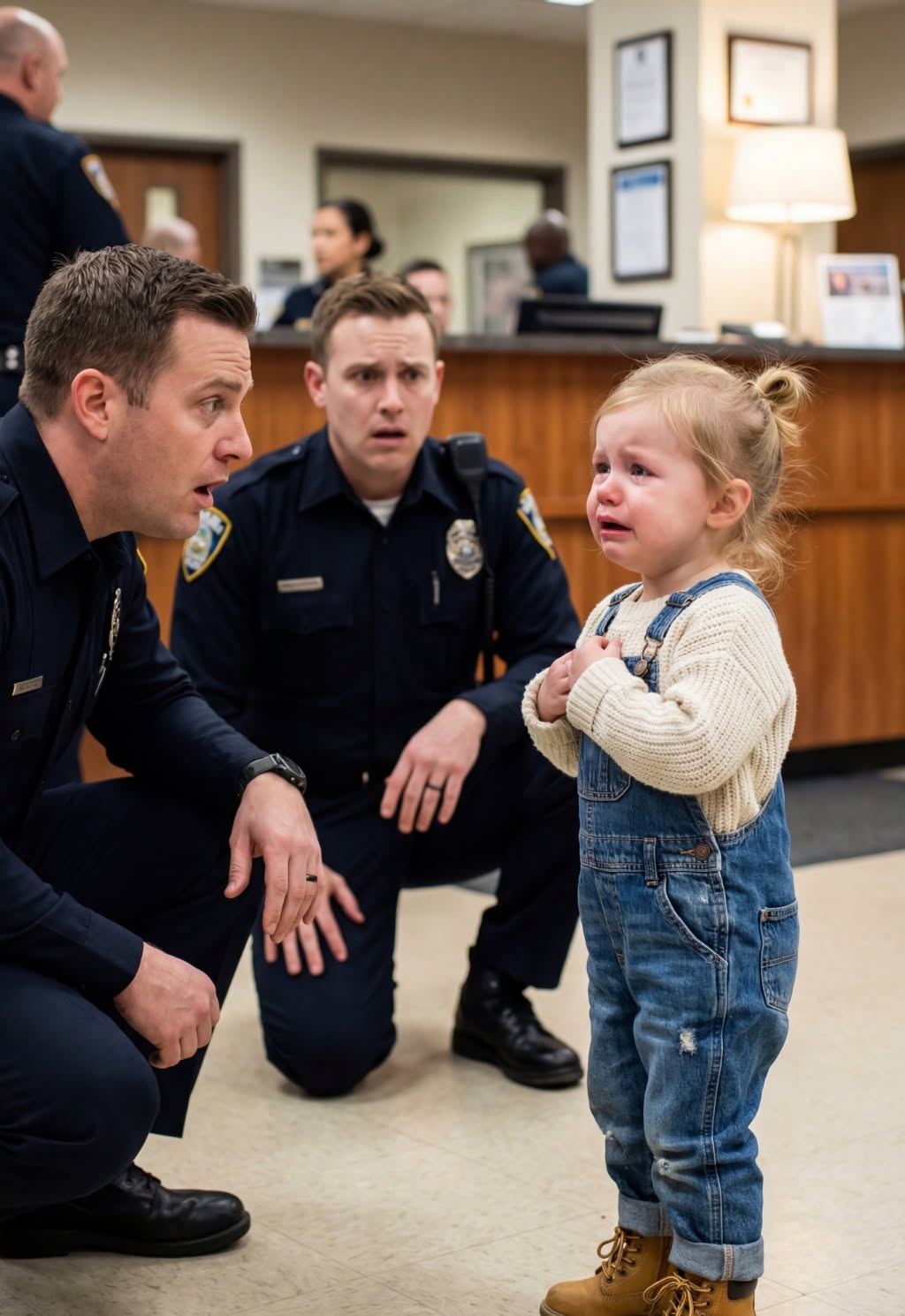 A little girl came to a police station to confess to a serious wrongdoing, but what she said left the officer completely shaken.