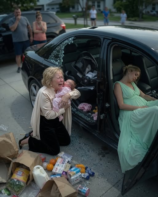 My son-in-law and his mistress left my daughter and her three-week-old baby locked inside a scorching car and when I smashed the window to save them, my daughter whispered, "Tyler and Vanessa..." before collapsing.