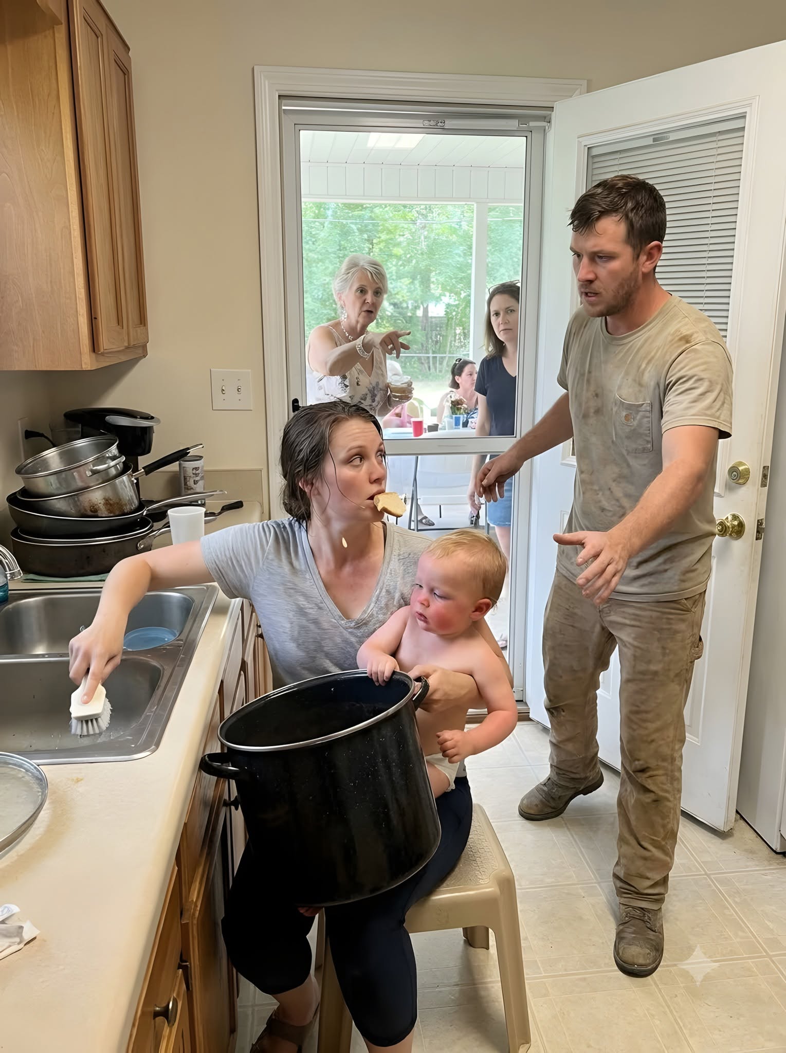 I left work early on my son's first birthday and came home to find my mother serving seafood to twenty relatives while my wife washed dishes with our sick baby in her arms. “I'm the one in charge in this house,” she declared. I set the birthday cake on the ground, pulled out my phone, and one hidden folder turned the celebration into a full-blown police investigation.