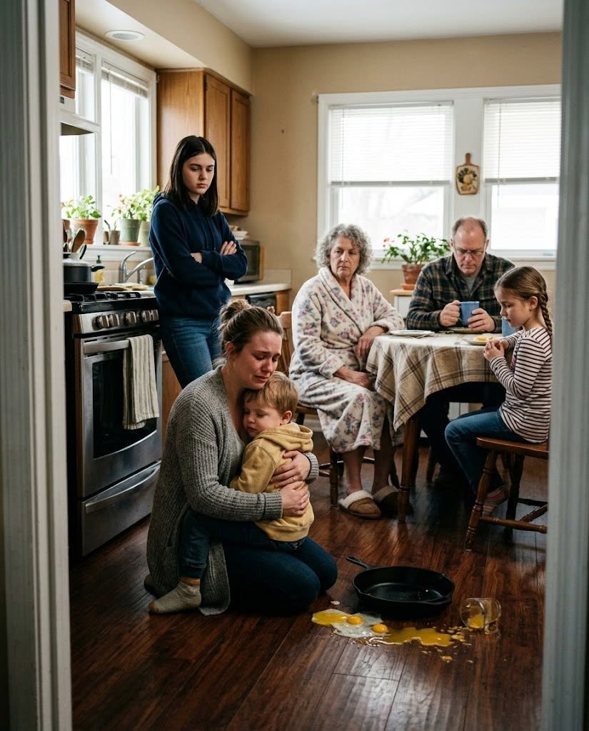 My sister hurled a hot skillet at my four-year-old daughter during breakfast because she sat in my niece’s chair.