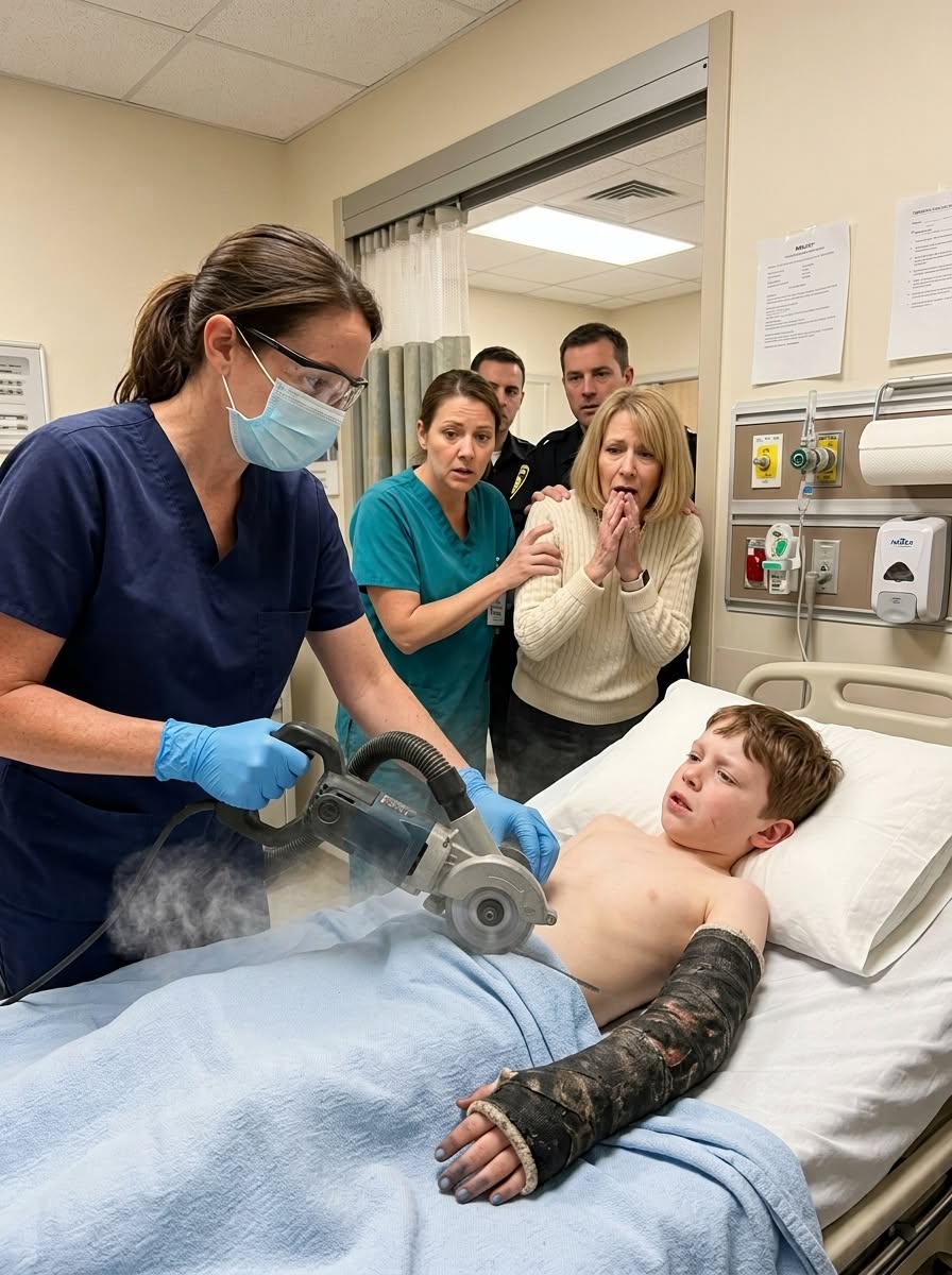 The rotting smell in Trauma Room 2 was unbearable, but when I finally cut off the 8-year-old boy's filthy, neglected cast, what fell out onto the sterile floor made every seasoned ER nurse scream and step back in pure horror.