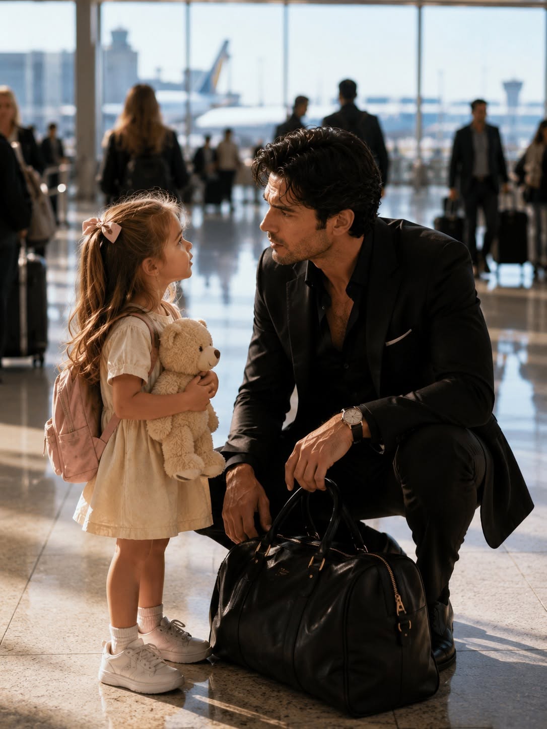 "Are You Lost Too, Mister?" A Little Girl Asked The Mafia Boss At The Airport—His Next Move Shocked Everyone