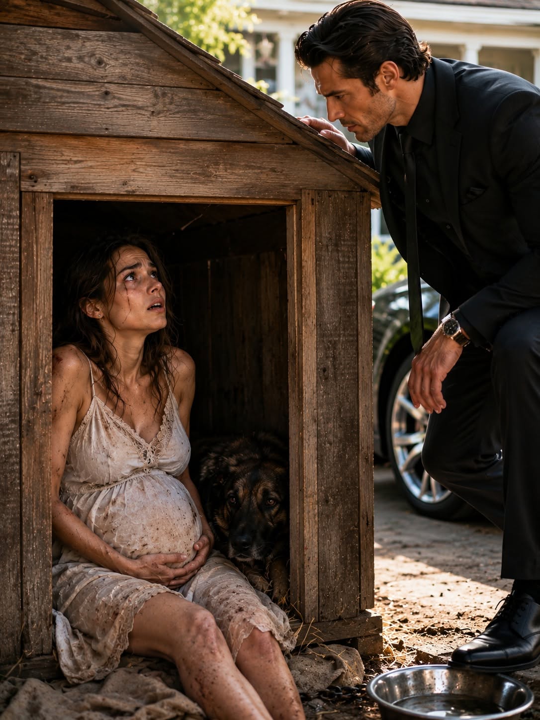 Her Husband Forced His Pregnant Wife to Sleep in a Dog Shed—What the Mafia Boss Did Next Terrified Him