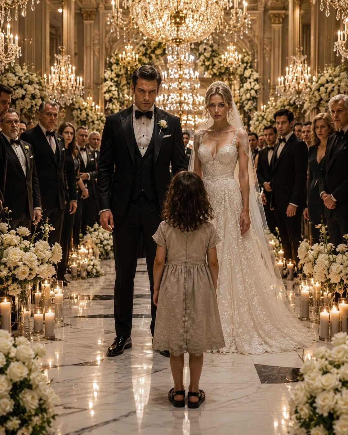 A Little Girl Ran Into a Mafia Wedding and Shouted, “Don’t Marry Her!” — Then She Pulled Something From Her Purse That Made Everyone Go Pale