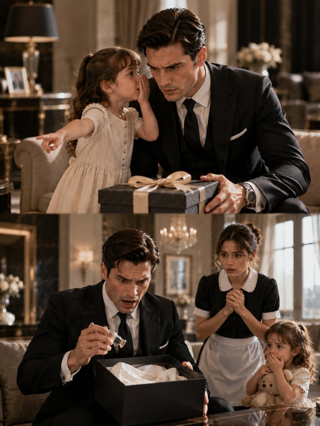 “Please Check That Gift Box, Sir,” the Maid's Toddler Whispered—The Mafia Boss Turned Pale the Moment He Opened It