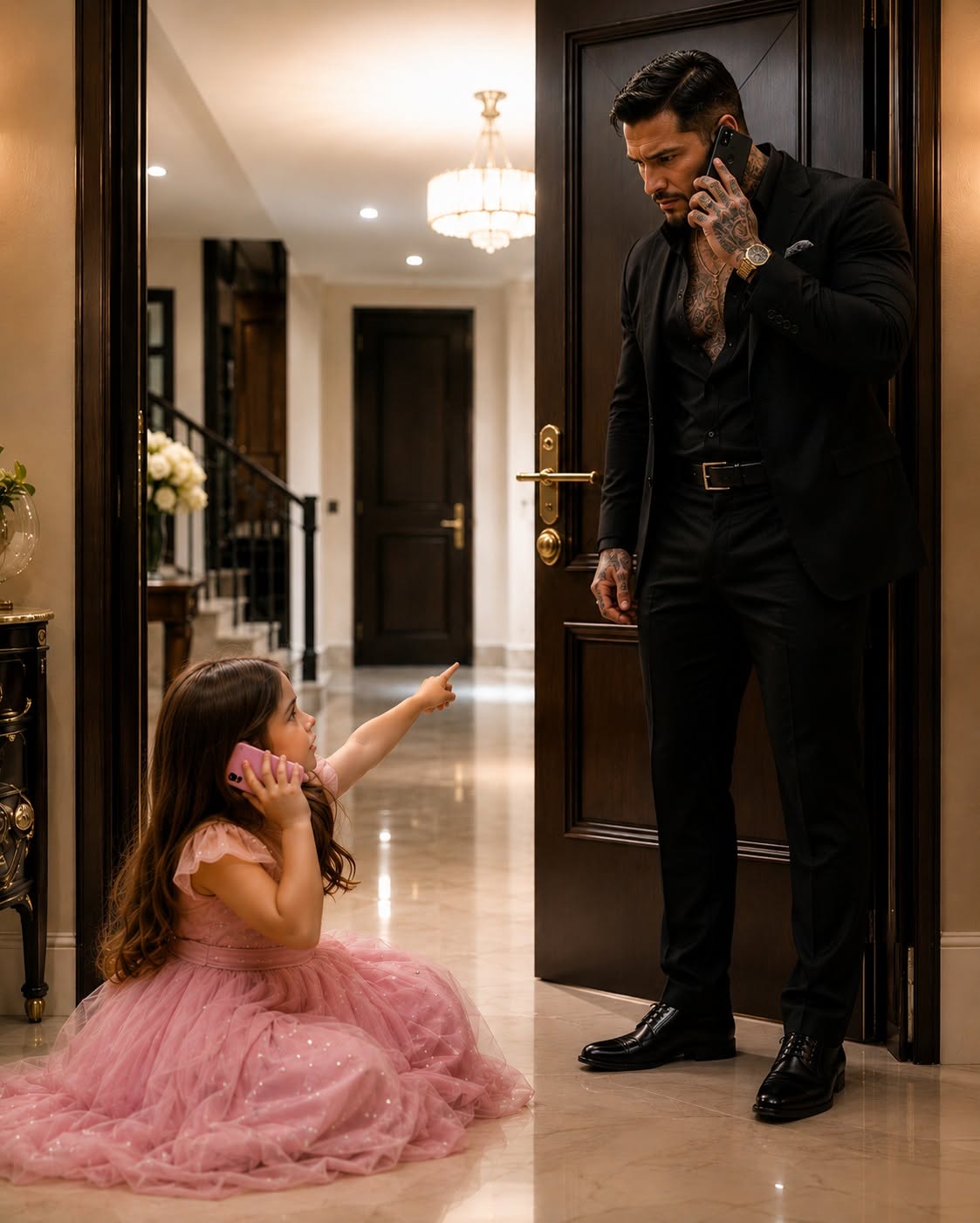 A terrified little girl texted, “He’s beating my mama,” to the wrong number, and the man who answered happened to be one of Boston’s most feared crime bosses. Her abuser thought he ruled that house—until he came face-to-face with a stranger carrying a past so painful it would change all of their lives forever.