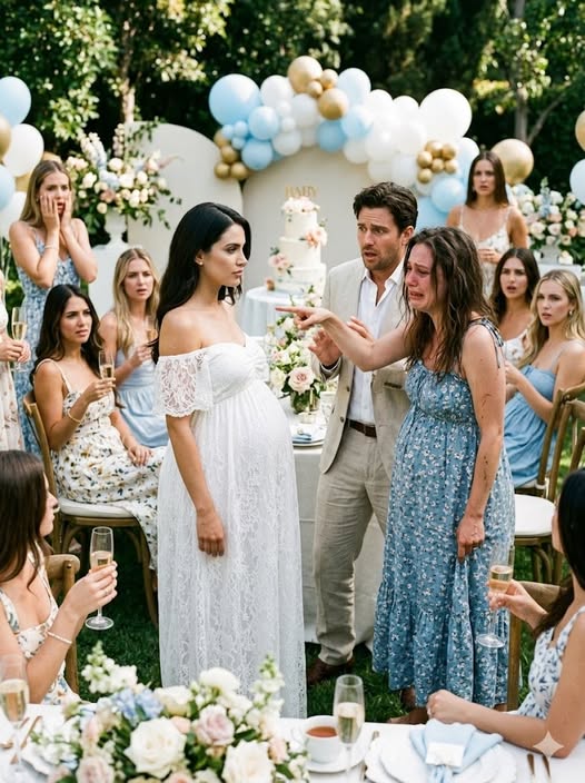 “At My Baby Shower, A Pregnant Stranger Claimed My Husband Was Hers… Until I Asked One Question” - News