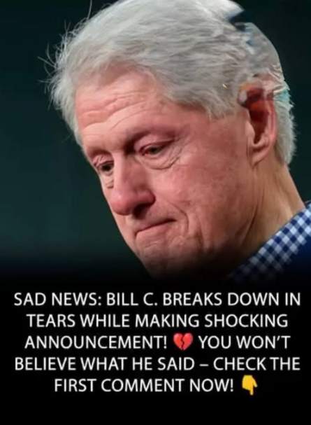Bill C, with tears in his eyes, makes a heart