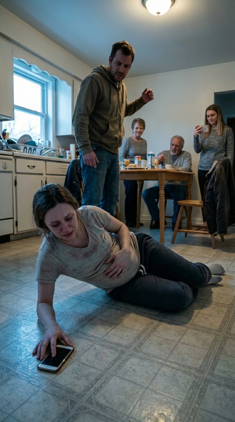 "MY HUSBAND BEAT ME WHILE I WAS PREGNANT AND HIS PARENTS LAUGHED… BUT THEY HAD NO IDEA THAT ONE SINGLE MESSAGE WOULD SHATTER EVERYTHING."