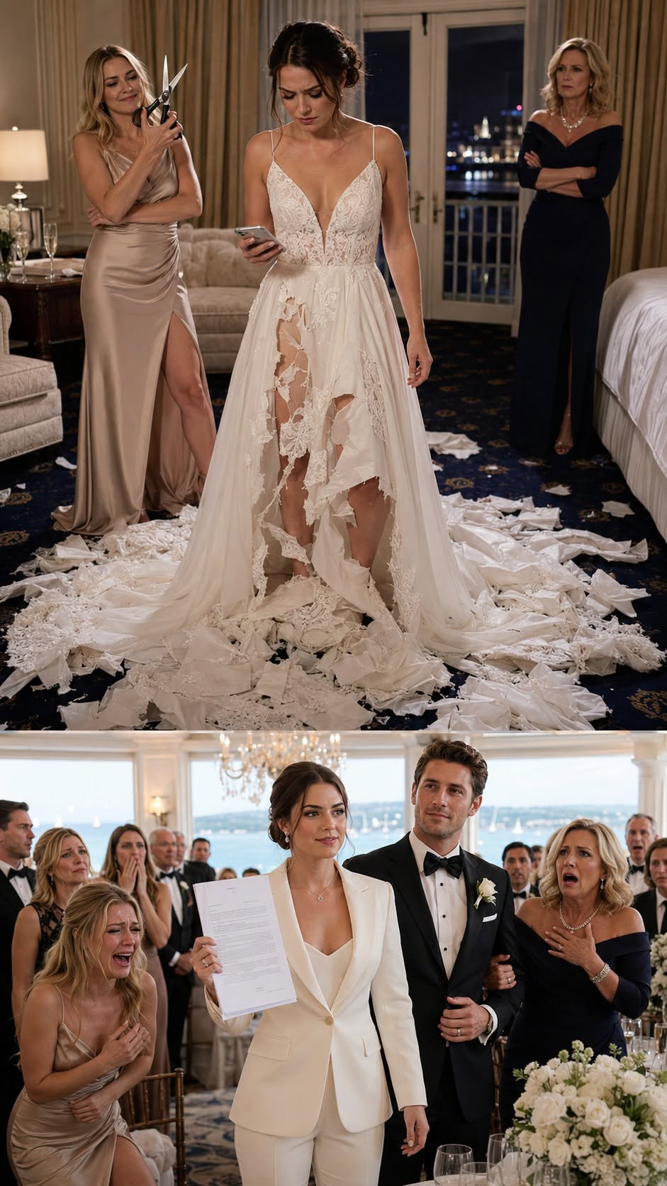 The Night Before My Newport Wedding, My Sister Cut My $18,500 Dress Apart And Texted, “Oops.” My Mother Told Me To Stop Being Dramatic. I Didn’t Cry. I Called The One Number That Would Make Their Whole Family Story Collapse.