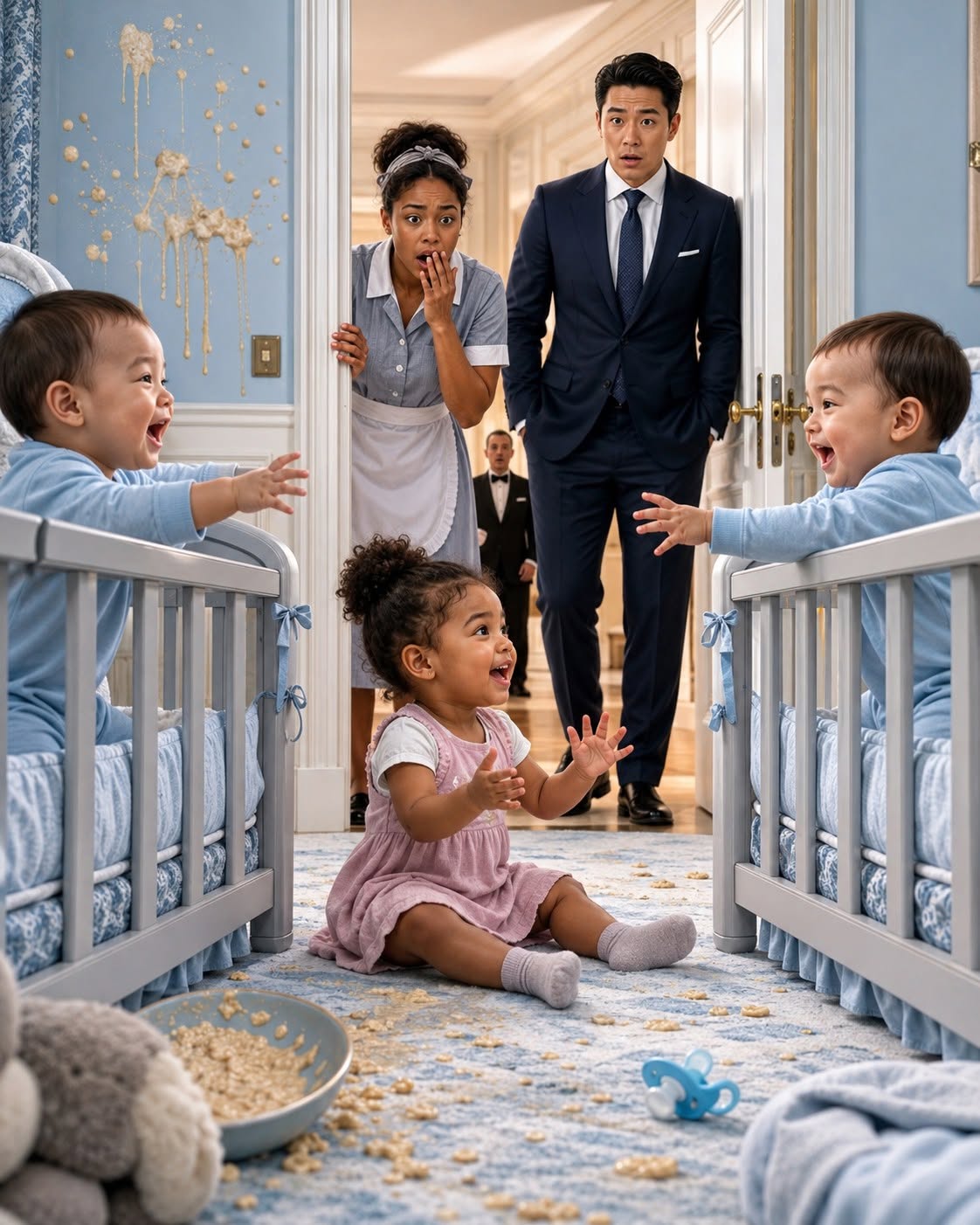 Twelve Nannies Quit His Screaming Twins—Then a Poor Maid’s Two-Year-Old Did What Money, Doctors, and Fear Couldn’t